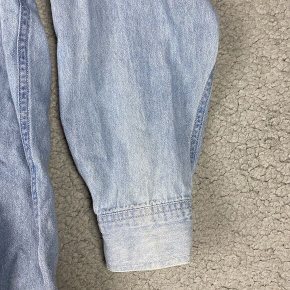 VTG Marlboro Country Store Denim Shirt 90’s Button Up Down Front Mens L *READ - Picture 14 of 16